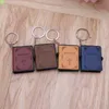 Anahtarlık Kutsal Kitap Kitap Deri Anahtar Yüzük Minyatür Kağıt Manevi Hıristiyan İsa Keychain Miri22