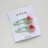 2pcslot Summer Fruit Watermelon Hair Clip Orange Pineapple Hairpins Carrot Banana Pins Accessories For Girls5309762