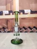 7.8inch Glass Water Pipe Hookah Green Tire Filter Smoking Beaker Bong Bubbler Smoke Pipes Bongs Bottles Dab Rig 14mm Bowl