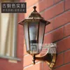 Lampada da parete europea LED Villa impermeabile da esterno giardino lanterna luce Decor Hall Cafe Corridoio Loft Bar regalo nero/bronzo