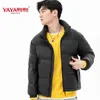 Yaya Winter Men's Stand Collar Puffy Coat Par Stil 90% Vit Duck Down Jacket Windbreak Business Casual Warm Outwear 211110