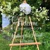 Stikers Welcome to Wedding sign Custom Stickers Personalized Names Vinyl Wedding Sign Wedding poster Decor 210929