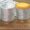 2021 ägg tårta bakplattor tårta panna aluminiumfolie container cupcake mögel engångspai burkar pannor och tinfoil cirkulär kopp