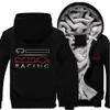 F1 Hoodie Sonbahar ve Kış Polar Fermuar Ceket Rüzgar Çeker Motokros Kapüşonlu Ceket Sweatshirt Marka Spor giyim Motosiklet Yarışı Off-Road Giyim