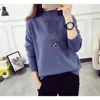 Cashmere Turtleneck Sweater Women Autumn Winter Pullover Jumper Pull Femme Hiver Streetwear Casual Knitted Sweater T200815