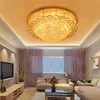 Plafonniers en cristal modernes de luxe lampe de salon luminaire d'éclairage à la maison en or Plafonnier Led Moderne