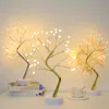 LED Night Lights Atmosfera Lampy Choinkowe Dla Dzieci Sypialnia Home Decor USB / Battery Lampa Tabeli Lampa Wakacyjna Oświetlenie 108 LED