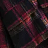 Vintage vrouw losse rode plaid patchwork dik shirt jas winter mode dames warme uitloper vrouwelijke kerst jacks 210515