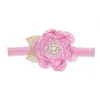 Flower Leaf Lace Headbands Baby Children Chiffon Hair Band for girls fashion jewelry will and sandy white red blue
