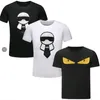 T-shirt de créateur pour hommes, hauts d'été brodés, motif Alphabet, coton Modal, col rond, manches courtes, Slim Fit