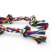 Dog Rope Toys Dog Tough Rope Chew Toys Puppy Cotton Durable Braided Funny Tool Double Knot Toy Pets Chews Knot Play Teeth Cleaning