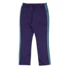 Herenbroek Purple Aghge Naalden Mannen 1: 1 Kwaliteit Geborduurde Butterfly Logo Dames Track Classic Stripe Broek