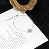 Link, Łańcuch Livvy Minimalistyczny Srebrny Kolor Okrągły Cyrkon Regulowane Bransoletki Bransoletki Dla Kobiet Prosta Moda Fine Jewelry Urodziny Prezenty