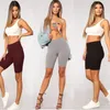 Pantaloni da corsa pantaloncini fitness solidi di fitness sexy a vita alta push up senza cuciture per le donne annettali sportivi sportivi sport193177777180260