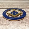 Masonik Oto Araba Rozeti Amblemler Mason Freemason BCM35 Ücretsiz ve Kabul Edilen Masonlar G 3 '' Nefis Resim