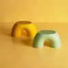 Andere thuisdecor Kinderen Plastic stoel Baby Leren waspedaal Decoreren Rainbow Short Stool Small Bench Shoe verandert