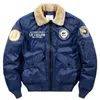 Flight Pilot Jassen Mode Hip Hop Streetwear Borduren Rood Blauw Zwart Winddicht Bomber Heren Katoenen Voering Jas Herfst