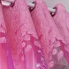 Tende per tende 1 pezzo di zanzariere moderne ed eleganti con tende rosa e viola progettate per il soggiorno