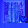 グローカーテンライト屋内滝フェアリー文字列USB 3MX3M LEDベッドルームライトの寝室のライトデコレーション新年