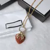 Red Crystal Strawberry Letter Pendant Necklace With Box Rhinestone Luxury Jewelry Women SMYELGY ELEGANT CHARMACACES2001