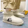Erkek kış yağmur botları yastıklı pamuk kar botları su geçirmez kaymaz su işleri kauçuk ayakkabı Y0105