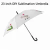 White Sublimation Parasol 24 cal Poliestrowe cieniowanie parasole wymiany ciepła Powlekanie ochrony przeciwsłonecznej Parasol RRE11145