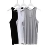 Solid Tank Top Men Workout Fitness Sport Muskler Running Gym Kläder Ärmlös Sexig O-Neck T-shirt Män Toppar Underhirts 210524