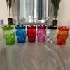 Waterpijpen Skull Slide Glas Oliebrander Waterpijp Bong Mini stijl gekleurde rokende bubbler Pijpen