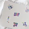 Pack of 50pcs Wholesale Skater Girl Stickers For Guitar Laptop Skateboard Motor Bottle Car Decals Kids Gifts Toys