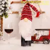 2022 Ano Novo Bolsas de Presente de Natal Santa Santa Claus Bottle Bottle Dust Dust Decorações de Natal para casa Decoração de estoque KNI5769344