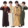エスニック服イスラム教徒の子供AbayaトルコJubba Thobk Kimono Boy Thawb Caftanイスラムローブドレスドバイアラビアサウジ