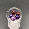 Accessori per fumatori 6mm Rosa Rosso Viola Terp Perle Quarzo Pillar Ball Insert Per Banger Nails Bong per acqua in vetro Dab Rigs