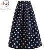 polka dot maxi rock