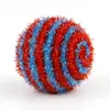 Cat Toys 1pcs 4.5cm Creative Ball Toy Funny Tinsel Exercise Bell Pet Interactive Elasticity Balls Tillbehör