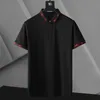 Diseñador de lujo Classic T Summer Men's Polo Shirts6018 camisas Moda bandera nacional de manga corta Camisetas con solapa letra TopsG # G