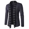 Covrlge Mens Swetry Z Długim Rękawem Sertigan Mężczyzna Pull Style Cardigan Clothings Moda Casual Mężczyźni Knitwear Sweter Płaszcze MZL047 211018