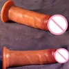 Dildo in silicone a doppio strato Real Touch Pelle rimovibile con ventosa Giocattoli sessuali per masturbazione femminile Pene realistico Big Dick X0503