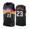 2021 New Men Devin Booker Deandre Ayton 3 Chris Paul Jae Crowder Cameron Payne 2020/21 Swingman City BreathableBasketball Jersey 블랙 아이콘 버전