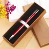 100Pcs Business Office Paper Pen Box 5 Colors Pen Gift Box Paper Packaging Gift Boxes Birthday Party Gift Pen Wrapping Supplies