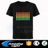T-shirt LED unisex di alta qualità 100% cotone T-shirt EL attivata dal suono T-shirt led illuminazione incredibile 210329