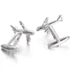 Novelty Airplane Wedding Party Suit Shirt Men's Cufflinks Cuff Links Jewelry New