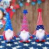 Favor de la fiesta 4 de julio Muñeca enana Día Americana Independencia Día Patriótica Patriótica Gnome Stars y rayas Handmaded Kids Scandinavian Regalos Decoración del hogar DB975