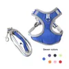 Dog Collars & Leashes Harness Vest Breathable Training Adjustable Reflective Pet Chest Strap Outdoor Safety Walking Running