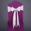 17 couleurs Spandex Chair Sashes Laceup Elastic Couvre Couvre Chair Band avec Silk Bow pour l'événement Party Decoration Decocture Suppli9873761