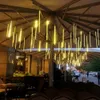 8 tubos chuveiro de meteoros chuva led luzes da corda guirlandas de rua decorações da árvore de natal para o ano novo ao ar livre luzes do jardim de fadas d2.5