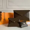 3 Stück = 1 Satz Kirigami 3-in-1-Clutch-Taschen mit altem Muster, Umschlag, Umhängetasche, Kette, Umhängetasche, hochwertige Hardware, Designer-Handtaschen 062304, Neueste