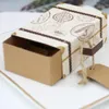 Gift Wrap 50x Wedding Favor Kraft Paper Candy Box Chocolate Birthday Party Suit For Garden Theme, Classic Theme ,travel Themed Pa