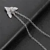 Collier papillon tête de mort entière, Mini pendentif mignon pour femmes, païen avec carte, bijoux cadeau pour hommes