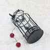 Decoratieve objecten beeldjes flone ​​bruiloft birdcage decoratie woonaccessoires metalen zwarte woonkamer indoor decor