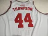 Custom Acc Basketball Jersey # 44 David Thompson NC State WolfPack NCAA College Retro Classic Tröjor S-5XL Vit Röd